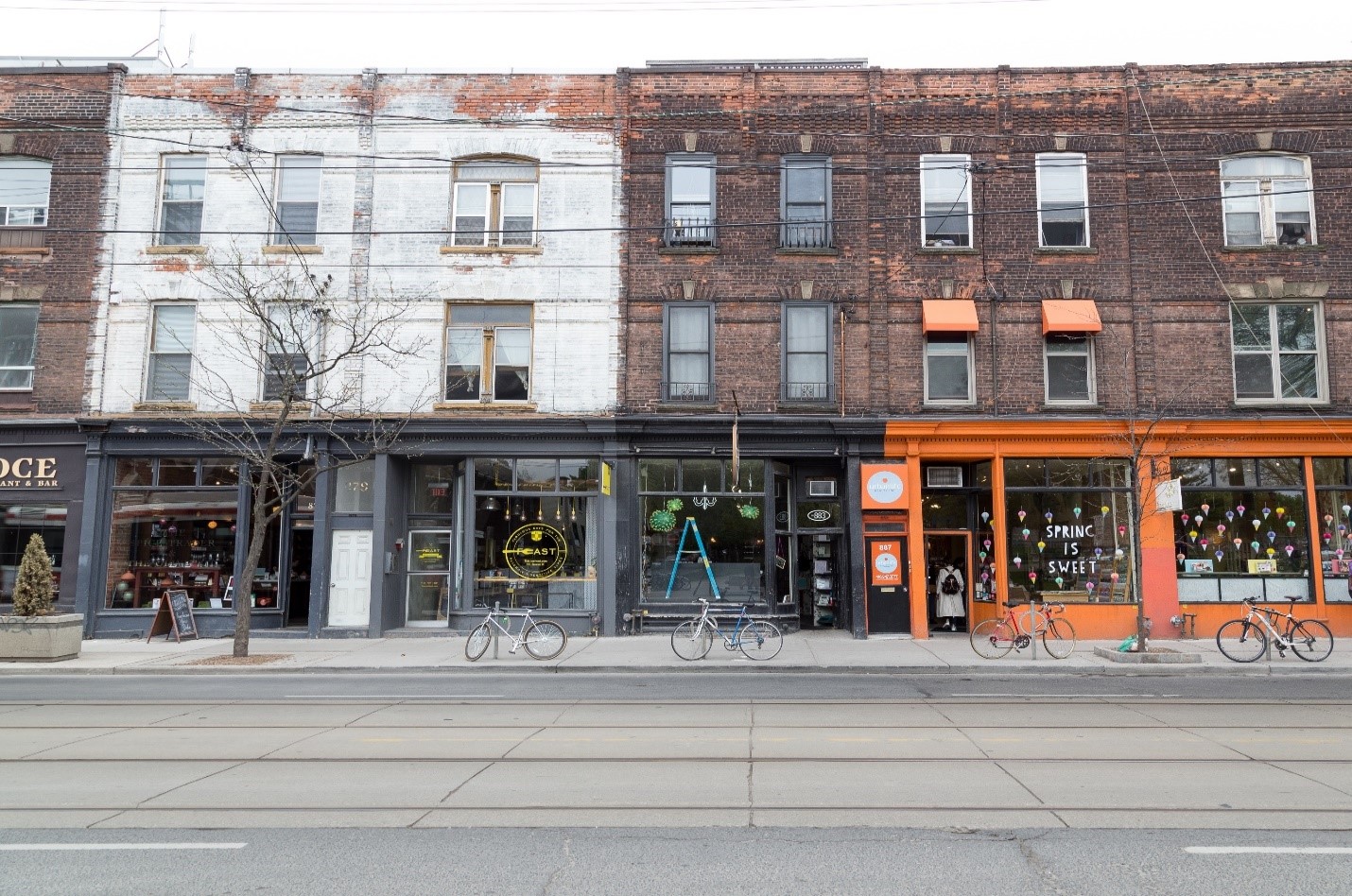 Storefronts in Toronto